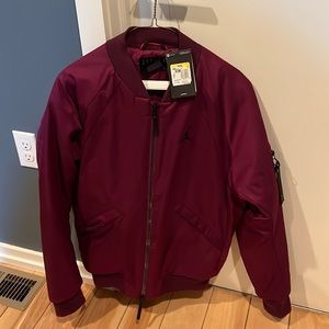 Air Jordan Mens Bordeaux bomber jacket NWT size small.